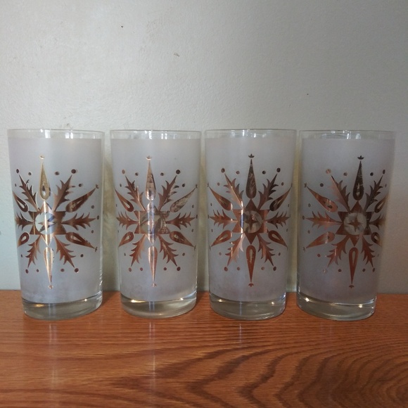 MCM Other - Helen Conroy MCM Gold and Frost Highball Glasses